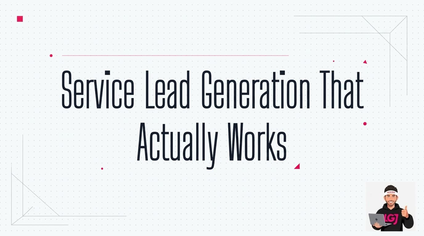 Service Lead Generation That Actually Works: 2026 Playbook