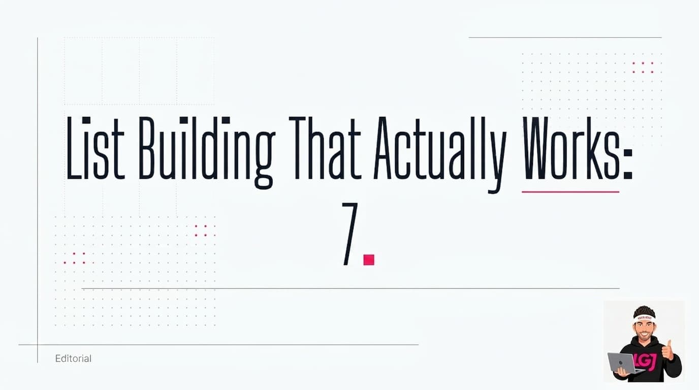 List Building That Actually Works: 7 Proven Strategies for 2026
