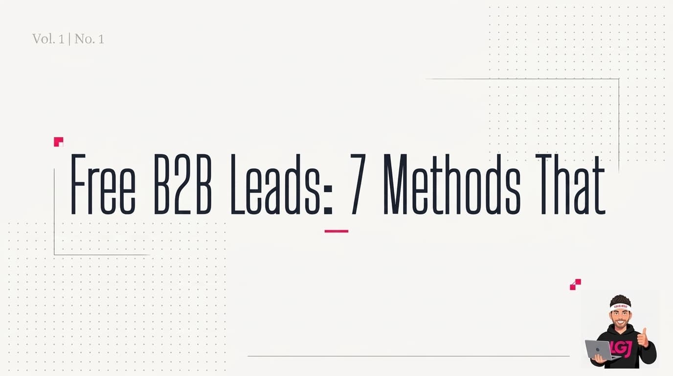 Free B2B Leads: 7 Methods That Actually Convert in 2024