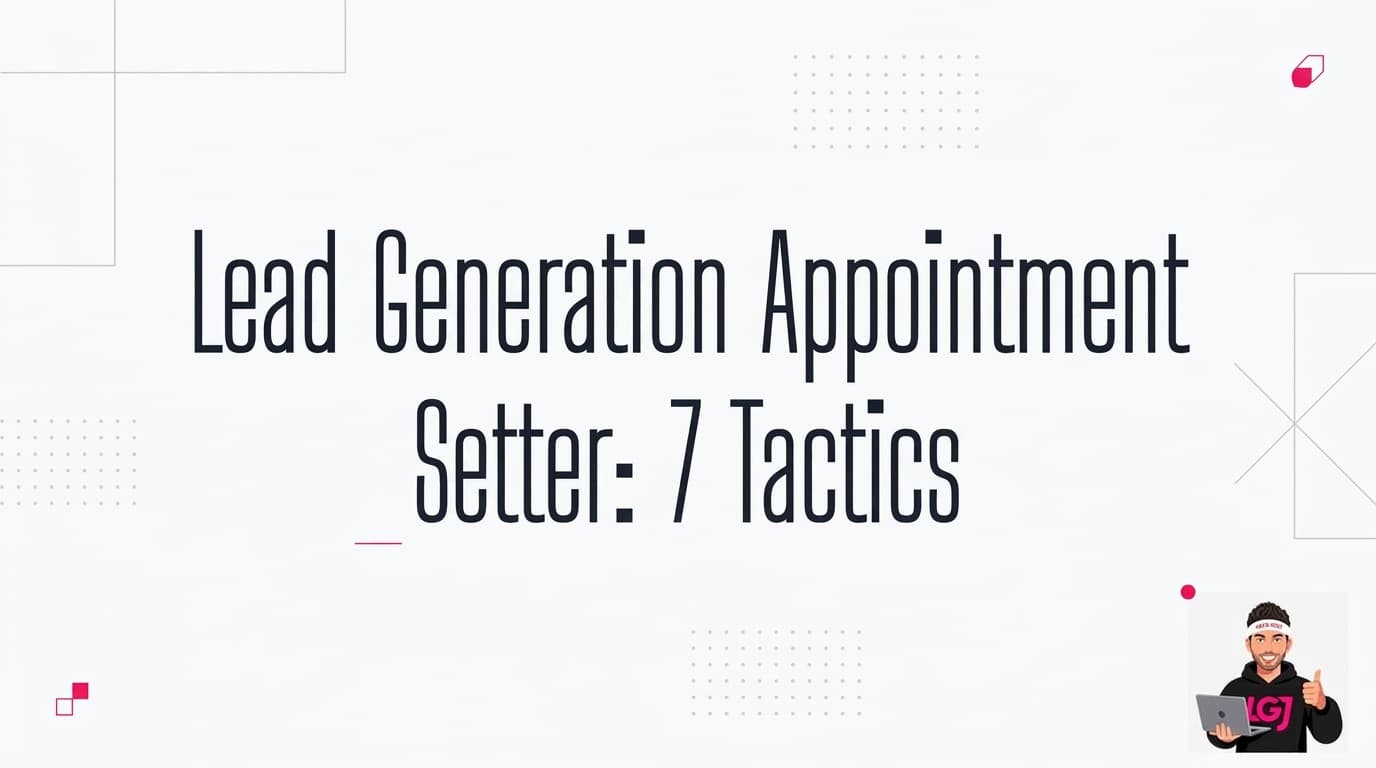 Lead Generation Appointment Setter: 7 Tactics That Work in 2026