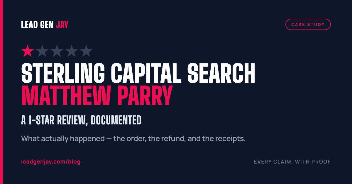 1 Star Review - Sterling Capital Search Matthew Parry 1 Star Review - Sterling Capital Search Matthew Parry