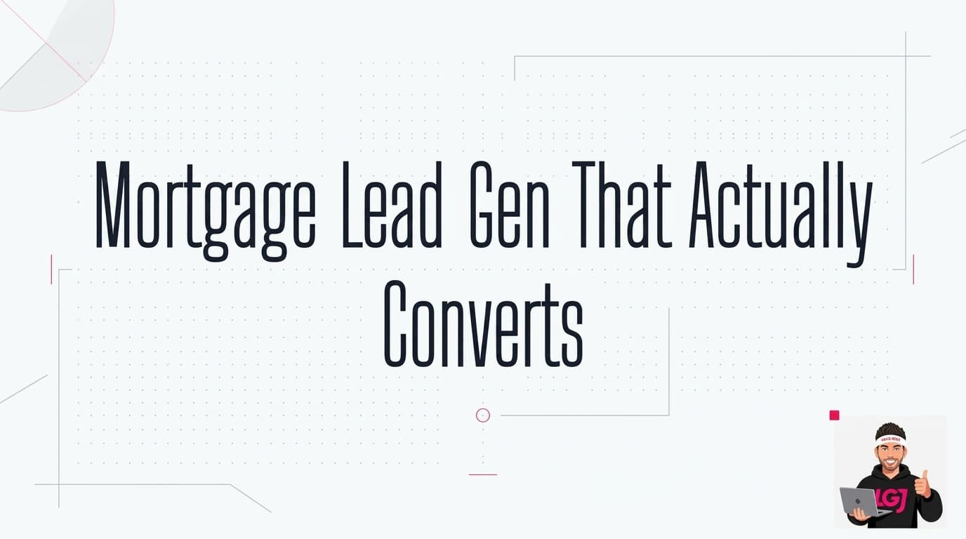 Mortgage Lead Gen That Actually Converts: 7 Proven Strategies for 2026 Mortgage Lead Gen That Actually Converts: 7 Proven Strategies for 2026