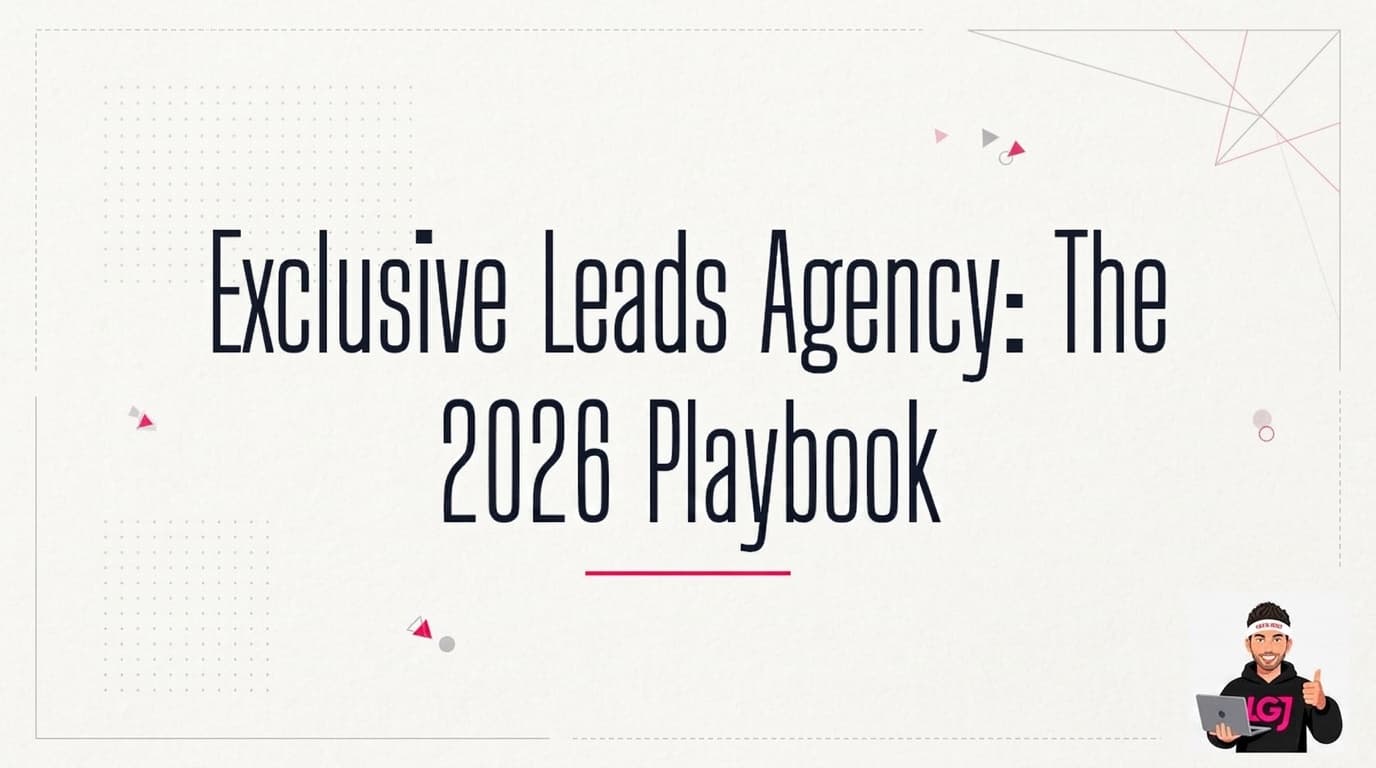 Exclusive Leads Agency: The 2026 Playbook That Actually Works