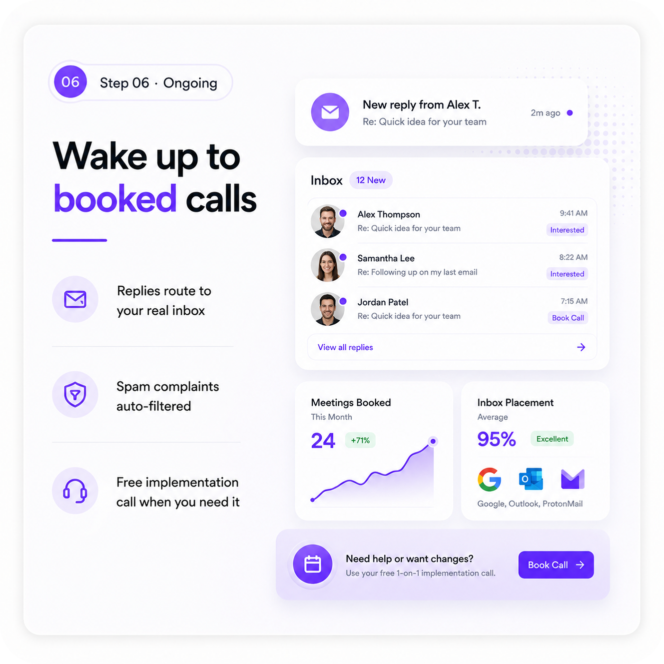 Wake up to booked calls